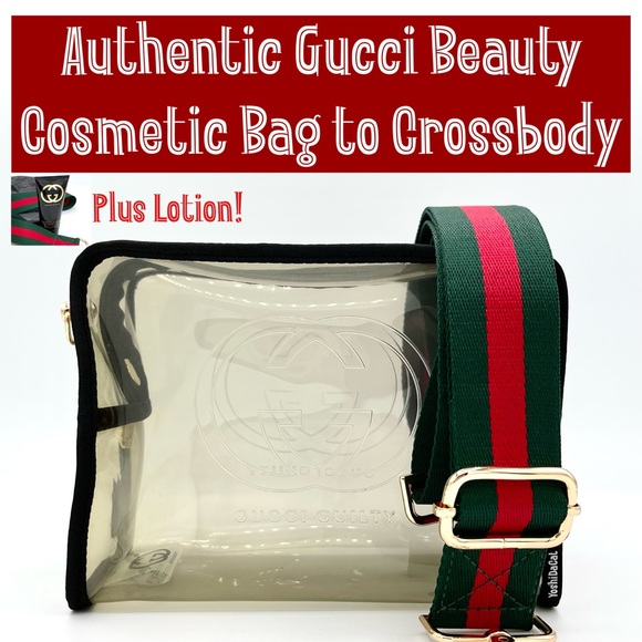 🆕 Gucci Guilty Cosmetic Pouch to Crossbody Clear Stadium Bag, New Purse Handbag